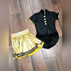 DANCE COSTUME SEQUINS BLING YOUNG ADULT SZ LARGE WOMEN'S XS